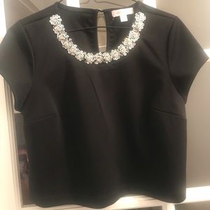 Classy Black crop top